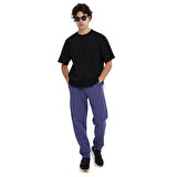 Wink Oversize Erkek Siyah Günlük Stil T-Shirt 25KE1024-SYH