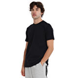 Bow Erkek Siyah Günlük Stil T-Shirt 25KE1016-SYH