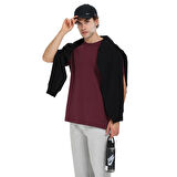 Bow Erkek Bordo Günlük Stil T-Shirt 25KE1016-BRD