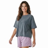 Sara Kadın Gri Günlük Stil T-Shirt 26YK0026-KGRI