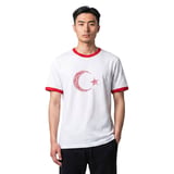 Türkiye Baskılı Unisex Beyaz Günlük Stil T-Shirt 26DU0003-BYZ