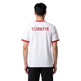 Türkiye Baskılı Unisex Beyaz Günlük Stil T-Shirt 26DU0003-BYZ