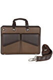 Evrak Çantası 6 Cepli King Çift Saplı Briefcase Vegan 29x42 cm