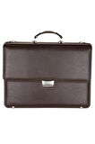 Evrak Çantası 5 Cepli Laptop Tablet Muhafazalı Briefcase Vegan 32x42 cm