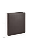 Evrak Sunum Tanıtım Firma Klasörü 4 cm 2 Halkalı A5 250 Yaprak Kapasiteli Ring Binder File Vegan 20x23 cm