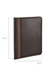 Kapaklı Sekreterlik Padfolio Hesap Makinalı Fermuarlı A4 100 Yaprak Kapasiteli Vegan 25,5x34 cm
