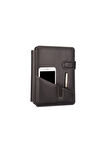 Organizer Ajanda Telefon Kılıflı 15x21 4 Delikli Tarihsiz Kareli Blok 4 Halkalı Rainbow Vegan 20x26 cm