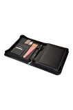 Organizer Ajanda Kılıflı Fermuarlı Tarihsiz Çizgili 160 Yaprak 14x20 Defterli Vegan 18,5x23 cm