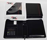 2K ORG. DEFTER 14x20 SUNİ DERİ FERM. SİYAH KAR. 5220