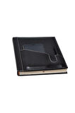 Deri Defter Günlük Journal Ajanda Tarihsiz Kareli Telefon Kılıflı 160 Yaprak Vegan 17x24 cm