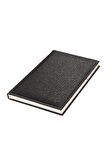 Deri Defter Günlük Journal Ajanda Tarihsiz Düz 160 Yaprak Hilton Vegan 20x28 cm