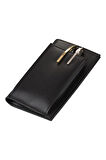 Deri Kalemlik Notluk Cüzdan Telefon Cepli Note Pad Wallet and Phone Pocet Vegan 11x17,5 cm