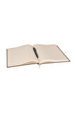 Deri Defter Günlük Journal Ajanda Tarihsiz Çizgili 160 Yaprak Rainbow Vegan 17x24 cm