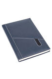 Deri Defter Günlük Journal Ajanda Tarihsiz Düz Telefon Kılıflı 160 Yaprak Vegan 17x24 cm