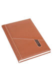 Deri Defter Günlük Journal Ajanda Tarihsiz Düz Telefon Kılıflı 160 Yaprak Vegan 17x24 cm