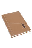 Deri Defter Günlük Journal Ajanda Tarihsiz Düz Telefon Kılıflı 160 Yaprak Vegan 17x24 cm