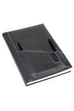 Deri Defter Günlük Journal Ajanda Tarihsiz Çizgili Telefon Kılıflı 160 Yaprak Vegan 17x24 cm