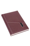 Deri Defter Günlük Journal Ajanda Tarihsiz Çizgili Telefon Kılıflı 160 Yaprak Vegan 17x24 cm