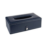 2K Suni Deri Peçetelik Mendil Kutusu 13*24*6 cm. Lacivert
