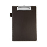 Sekreterlik,A5 Küçük Boy,Kapaksız,A5 Clipboard Vegan Suni Deri,17,5x24,5 cm.,Kahverengi