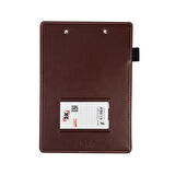 Sekreterlik,A5 Küçük Boy,Kapaksız,A5 Clipboard Vegan Suni Deri,17,5x24,5 cm.,Bordo