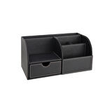 Masa Üstü Düzenleyici,Kalemlik,Kumandalık,Küpbloknotluk,Tabletlik,Kitaplık,6 Gözlü,Çekmeceli,Desktop Organizer,Vegan,24,5*13*12