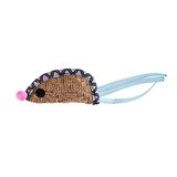 Zampa Kahverengi Hasır Fare Kedi Oyuncağı, 18x4,6 Cm