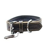 Yumuşak Dokulu Gerçek Deri Tribeca Köpek Boyun Tasması 3x54cm