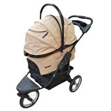 Zampa Melona Kedi ve Köpek Arabası Haki 40x60x80 cm