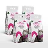 Catwalk Bentonit Bebek Pudralı Kedi Kumu 5 Lt x 4 Adet