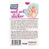 Yapışkanlı Tırnak Etiketi Sticker Tırnak Süsleme Nail Art Tattoo Dövmesi Kelebek