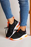 Tonny Black Siyah Turuncu Unisex Spor Ayakkabı Tbqnt Siyah Turuncu-36