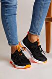 Tonny Black Siyah Turuncu Unisex Spor Ayakkabı Tbqnt Siyah Turuncu-36