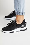 Tonny Black Siyah Beyaz Unisex Spor Ayakkabı Tbqnl Siyah Beyaz-43