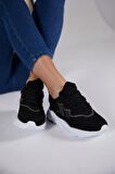 Tonny Black Siyah Süet Unisex Spor Ayakkabı Tb248  Siyah Süet-37