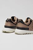 Tonny Black Unisex Bej Kaymaz Eva Taban Bağcıklı Sneaker