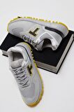 Tonny Black Unisex Gri Kaymaz Eva Taban Bağcıklı Sneaker