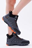 Tonny Black Unisex Füme Oranj Rahat Kalıp Bağcıklı Bot