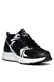 Tonny Black Unisex Siyah Faylon Taban Bağcıklı Spor Ayakkabı