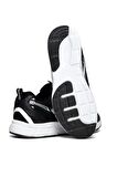 Tonny Black Unisex Siyah Faylon Taban Bağcıklı Spor Ayakkabı