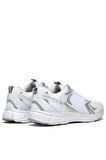 Tonny Black Unisex Beyaz Gümüş Faylon Taban Bağcıklı Spor Ayakkabı