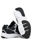 Tonny Black Unisex Siyah Cilt Faylon Taban Bağcıklı Spor Ayakkabı
