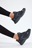 Tonny Black Unisex Füme Faylon Taban Rahat Kalıp Unisex Ayakkabı