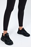 Tonny Black Unisex Siyah Füme Faylon Taban Rahat Kalıp Unisex Ayakkabı