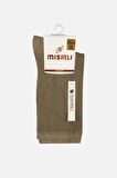 Mısırlı Kadın Bambu Tekli Haki Soket Çorap - M-72000-H