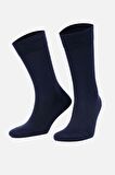 Mısırlı Erkek Lambswool (Koyun Yünü) Tekli Lacivert Soket Çorap - M-63000-L