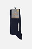 Mısırlı Erkek Lambswool (Koyun Yünü) Tekli Lacivert Soket Çorap - M-63000-L