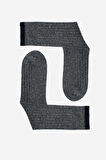 Mısırlı Erkek Kuzu Yünü (Lambswool) Tekli Füme Soket Çorap M 65001 F