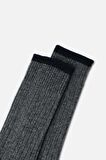 Mısırlı Erkek Lambswool Tekli Füme Soket Çorap M 65001 F