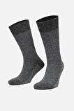 Mısırlı Erkek Lambswool Tekli Füme Soket Çorap M 65002 F